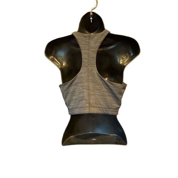 Outdoor Voices Women's TechSweat Crop Top Sports Bra Charcoal Gray Size M - Picture 2 of 6
